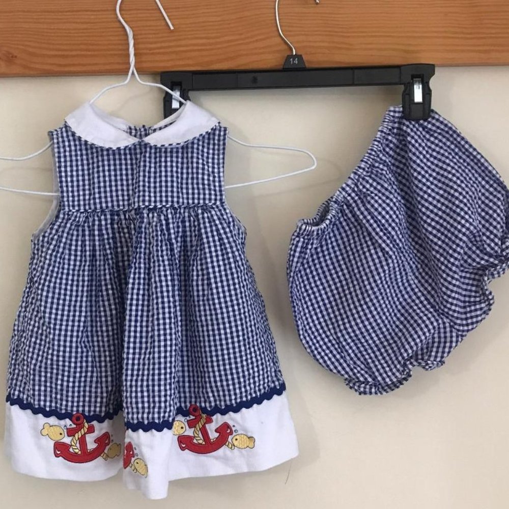Samara Girls 24 Months Blue Sailor Dress